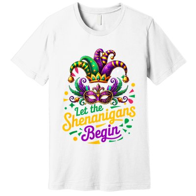 Mardi Gras Let The Shenanigans Begin Women Premium T-Shirt