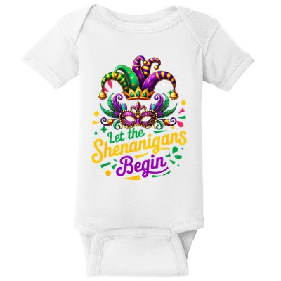 Mardi Gras Let The Shenanigans Begin Women Baby Bodysuit