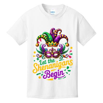 Mardi Gras Let The Shenanigans Begin Women Kids T-Shirt