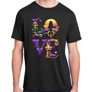 Mardi Gras Love Letters Outfit Costume Women Mardi Gras Adult ChromaSoft Performance T-Shirt