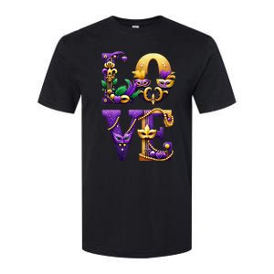 Mardi Gras Love Letters Outfit Costume Women Mardi Gras Softstyle CVC T-Shirt