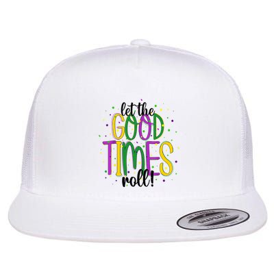 Mardi Gras Let Good Times Roll Funny Party Flatbill Hat