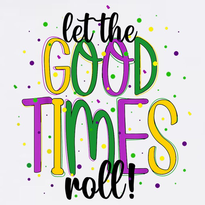 Mardi Gras Let Good Times Roll Funny Party Short Acrylic Beanie