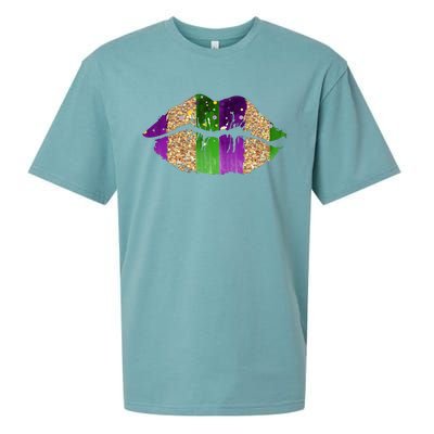 Mardi Gras Lips Celebration Sueded Cloud Jersey T-Shirt