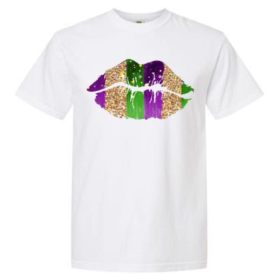 Mardi Gras Lips Celebration Garment-Dyed Heavyweight T-Shirt