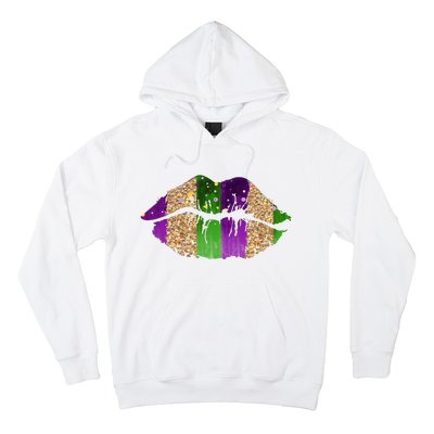 Mardi Gras Lips Celebration Hoodie