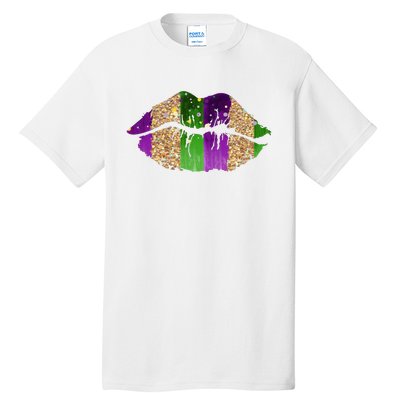 Mardi Gras Lips Celebration Tall T-Shirt