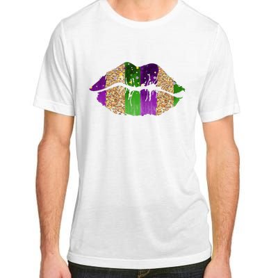 Mardi Gras Lips Celebration Adult ChromaSoft Performance T-Shirt