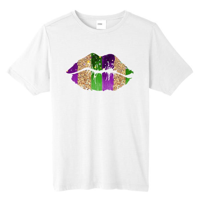 Mardi Gras Lips Celebration Tall Fusion ChromaSoft Performance T-Shirt