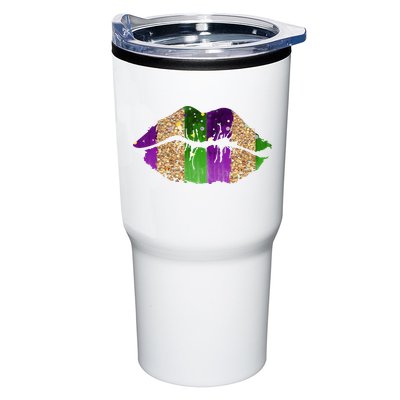 Mardi Gras Lips Celebration Tumbler