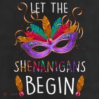 Mardi Gras Let The Shenanigans Begin Trucker Hat