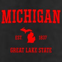 Michigan Great Lake State MI Est 1837 Cool Comfort Performance Bucket Hat