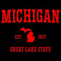 Michigan Great Lake State MI Est 1837 Apron