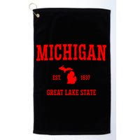 Michigan Great Lake State MI Est 1837 Golf Towel