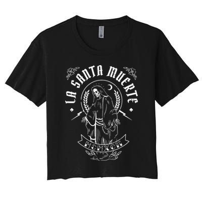 Mexican Grim La Santas Muertes Crop Top