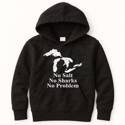 Michigan Great Lakes No Salt, No Sharks, No Problem Hoodie Kids Hoodie