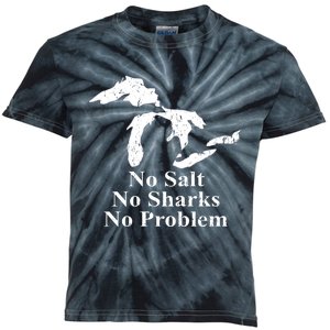 Michigan Great Lakes No Salt, No Sharks, No Problem Hoodie Kids Tie-Dye T-Shirt