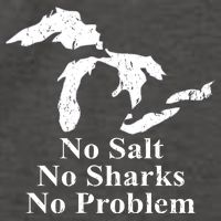 Michigan Great Lakes No Salt, No Sharks, No Problem Hoodie Vector Backpack