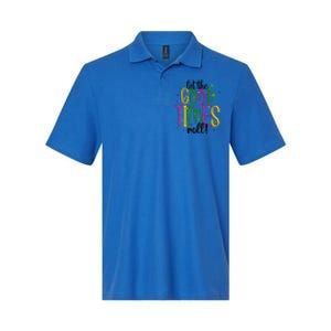 Mardi Gras Let Good Times Roll Funny Party Gift Softstyle Adult Sport Polo