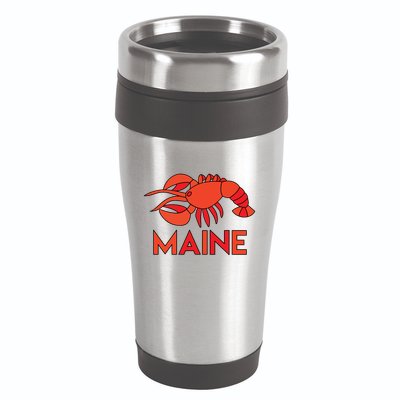 Maine Gift Lobster Stained Glass Lobster 16oz Travel Tumbler