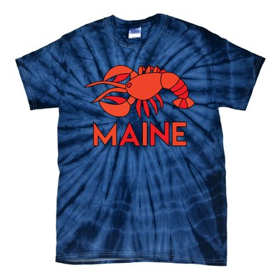 Maine Gift Lobster Stained Glass Lobster Tie-Dye T-Shirt