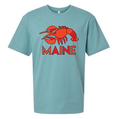 Maine Gift Lobster Stained Glass Lobster Sueded Cloud Jersey T-Shirt