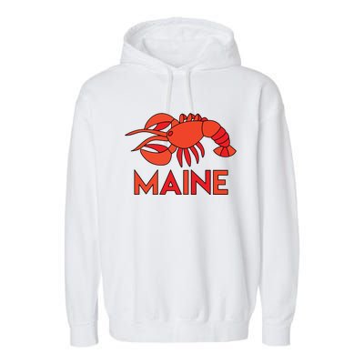 Maine Gift Lobster Stained Glass Lobster Garment-Dyed Fleece Hoodie