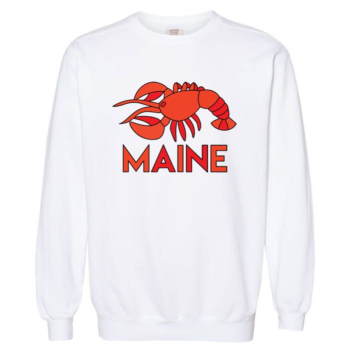 Maine Gift Lobster Stained Glass Lobster Garment-Dyed Sweatshirt