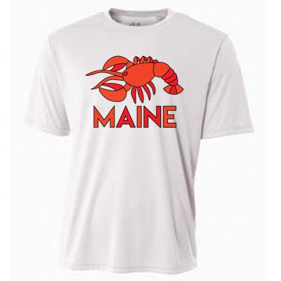 Maine Gift Lobster Stained Glass Lobster Cooling Performance Crew T-Shirt