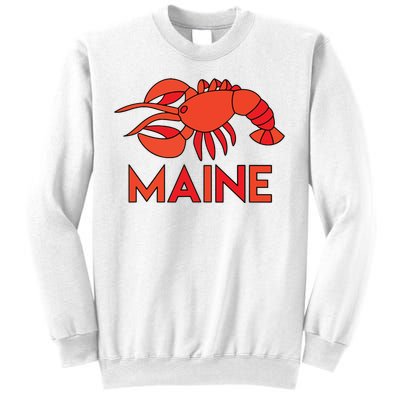 Maine Gift Lobster Stained Glass Lobster Sweatshirt