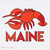 Maine Gift Lobster Stained Glass Lobster Tall T-Shirt