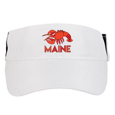 Maine Gift Lobster Stained Glass Lobster Adult Drive Performance Visor