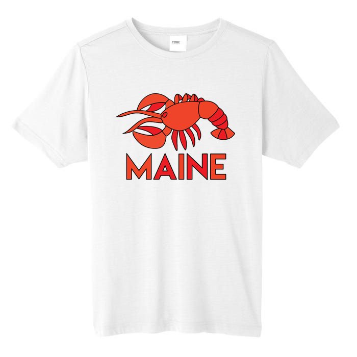 Maine Gift Lobster Stained Glass Lobster Tall Fusion ChromaSoft Performance T-Shirt