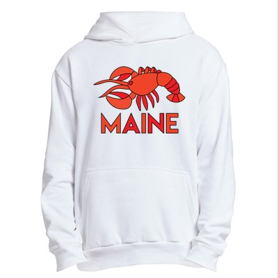 Maine Gift Lobster Stained Glass Lobster Urban Pullover Hoodie