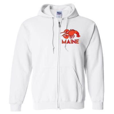 Maine Gift Lobster Stained Glass Lobster Full Zip Hoodie