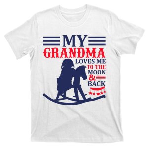 My Grandma Loves Me To The Moon And Back T-Shirt