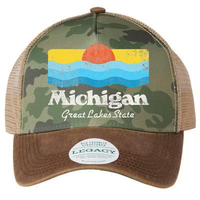 Michigan Great Lakes State Legacy Tie Dye Trucker Hat