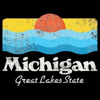 Michigan Great Lakes State Cooling Performance Crew T-Shirt
