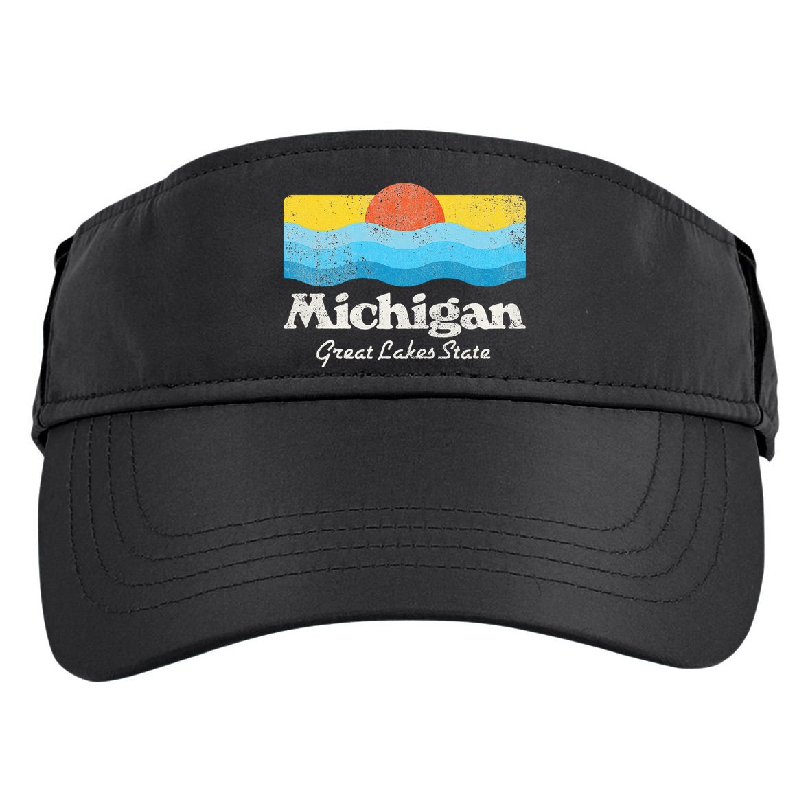 Michigan Great Lakes State Adult Drive Performance Visor