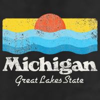 Michigan Great Lakes State Adult Drive Performance Visor