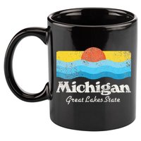Michigan Great Lakes State 11oz C Handle Ceramic Mug
