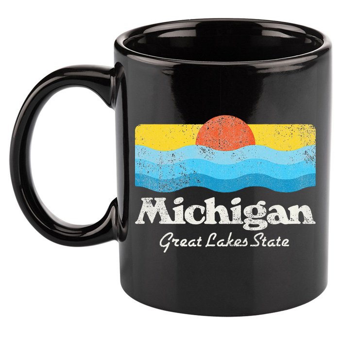 Michigan Great Lakes State 11oz C Handle Ceramic Mug