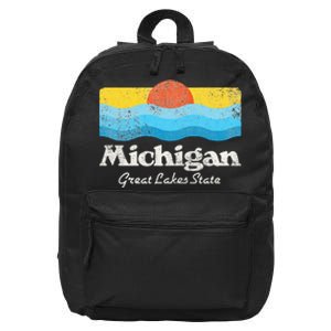 Michigan Great Lakes State 16 in Basic Backpack