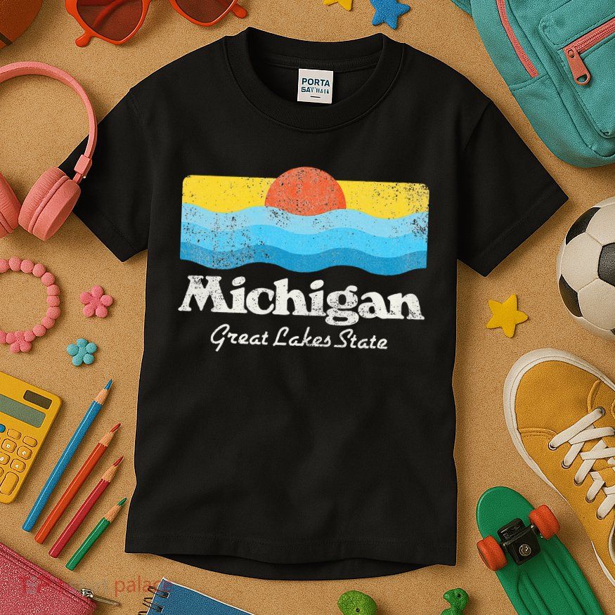 Michigan Great Lakes State Kids T-Shirt