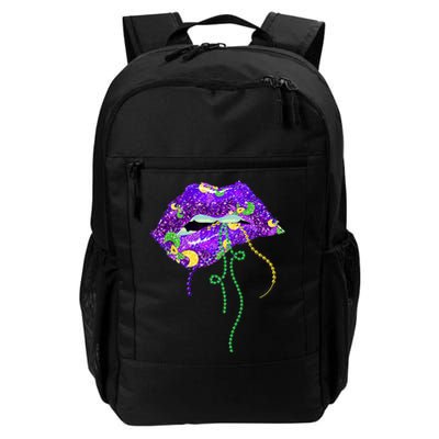 Mardi Gras Lip Beads Festive Backpack