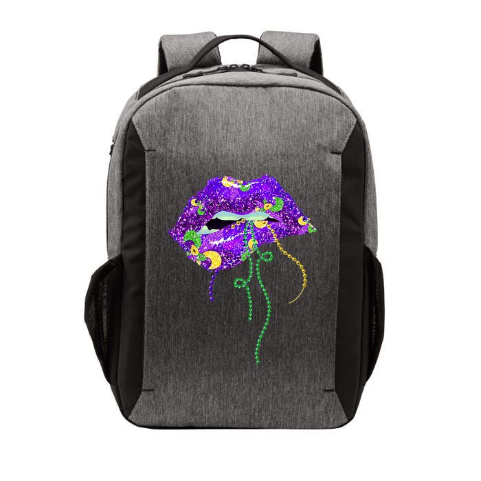 Mardi Gras Lip Beads Festive Vector Backpack