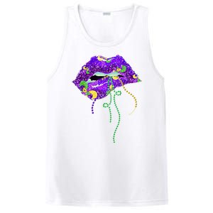 Mardi Gras Lip Beads Festive PosiCharge Competitor Tank