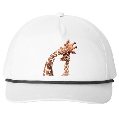 Mama Giraffe Love Gift; Protect Giraffe Gift; Gift Snapback Five-Panel Rope Hat