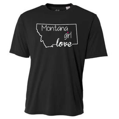 Montana Girl Love Montana State Home Cooling Performance Crew T-Shirt