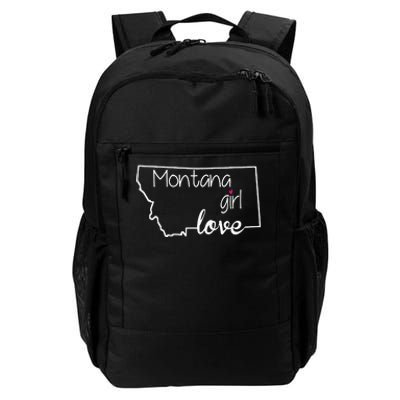 Montana Girl Love Montana State Home Daily Commute Backpack